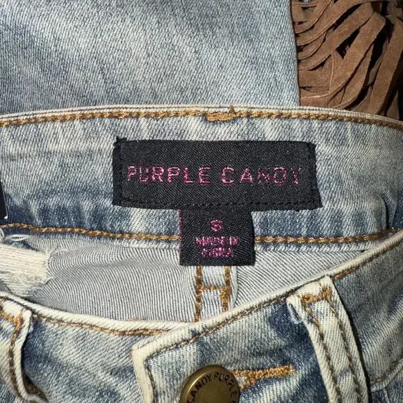 Bell Bottom High Waisted Jeans with Fringes S - Picture 8 of 8